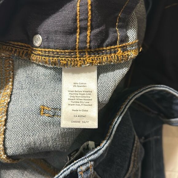 Talbots 6P Blue Flawless Five Pocket Crop Raw Fringe  Hem Denim Jeans - Picture 14 of 14